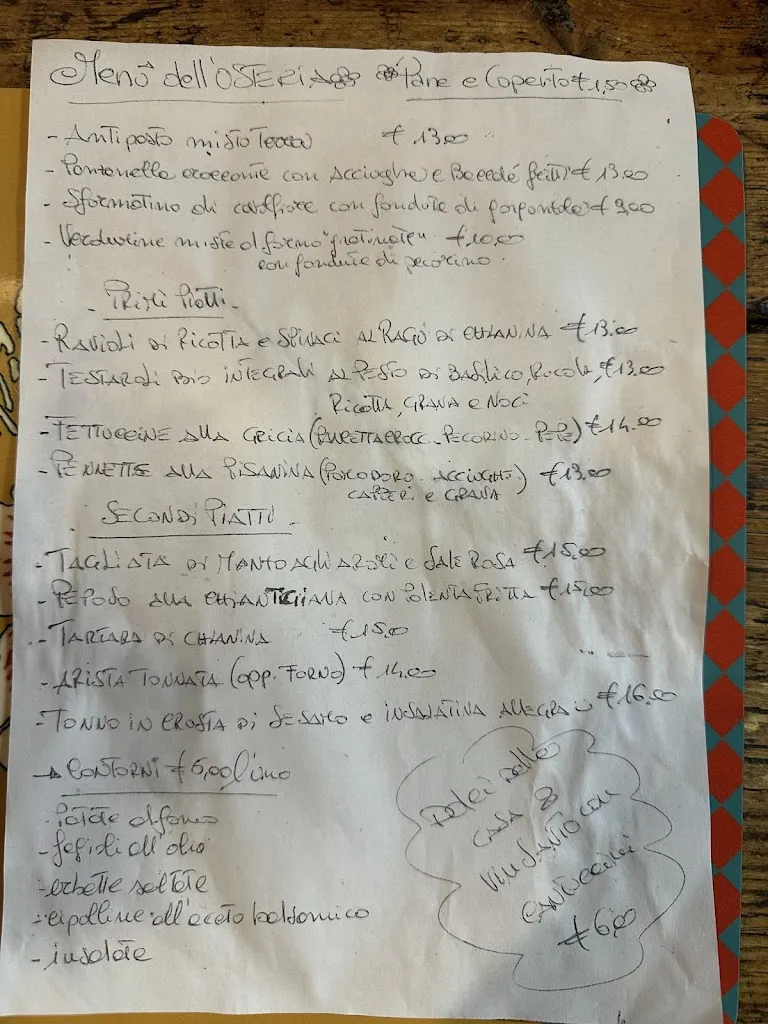 Menu_Osteria di Culegna Pisa_Pisa_immagine_4