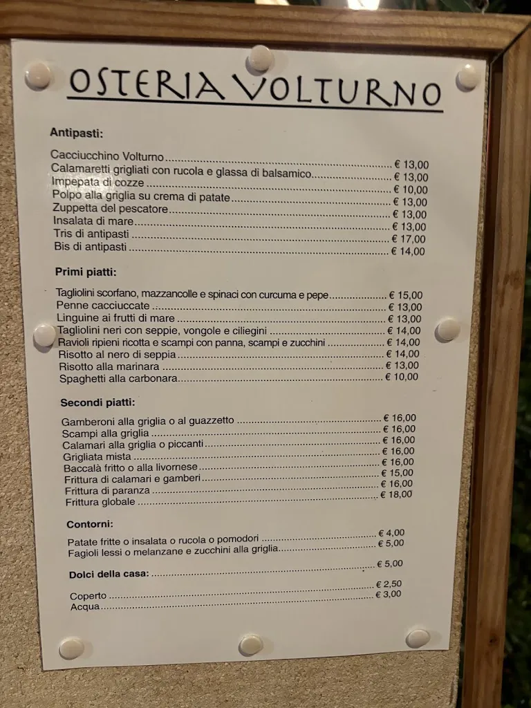 Menu_Volturno Ristorante Piombino_Piombino_image_1