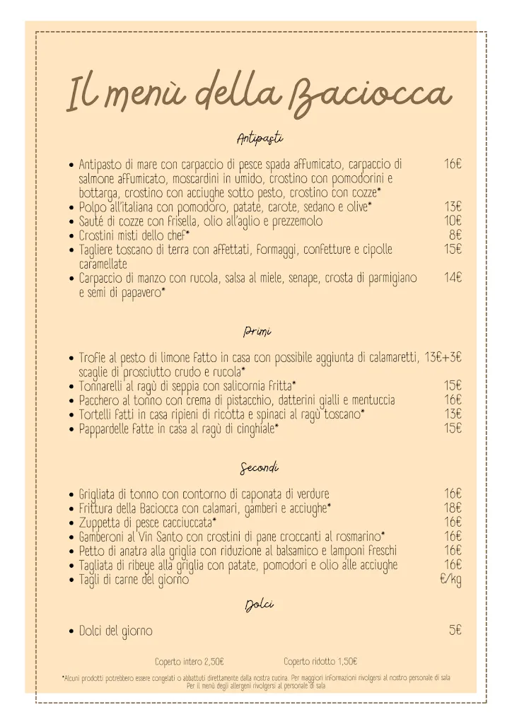 Menu_Ristorante La Baciocca di Benini Giulia & C snc_Piombino_image_1