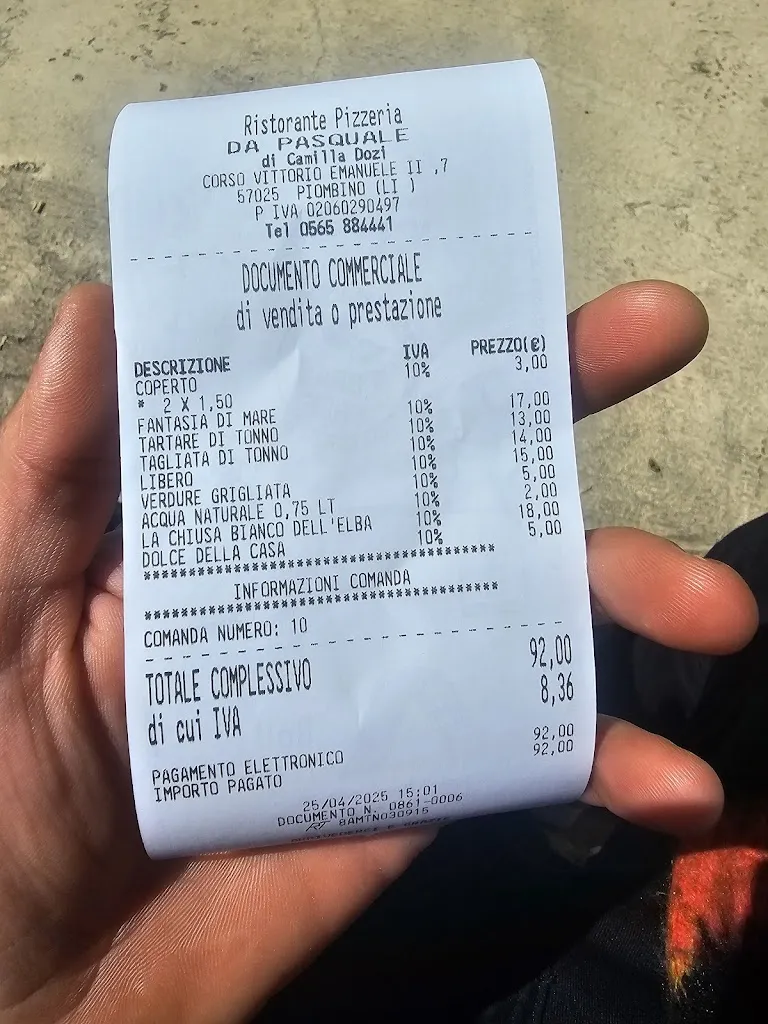 Paolo Amorevoli_Ristorante La discesa_Piombino_review