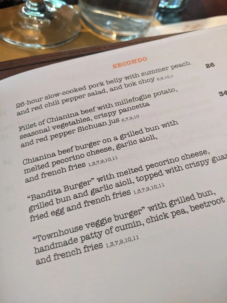 Menu_La Bandita Townhouse Hotel_Pienza_immagine_4