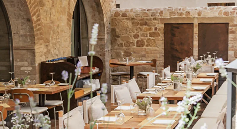 La Bandita Townhouse Hotel restaurant in Pienza