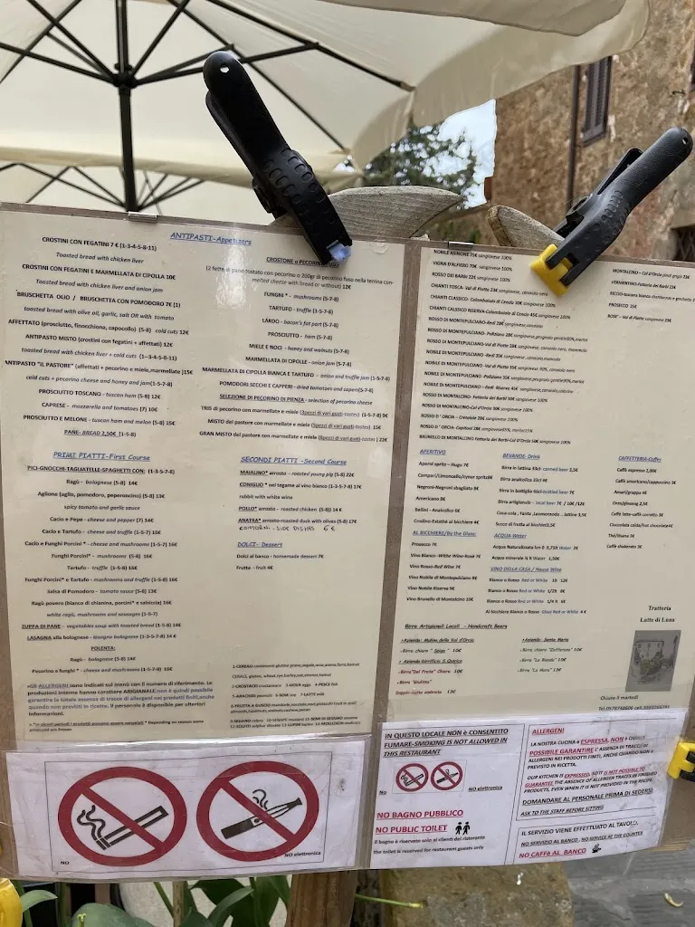 Menu_Trattoria Latte di Luna_Pienza_image_4