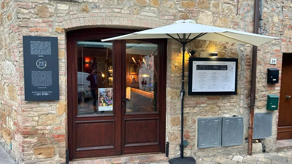 Pane vino & zucchero restaurant in Pienza
