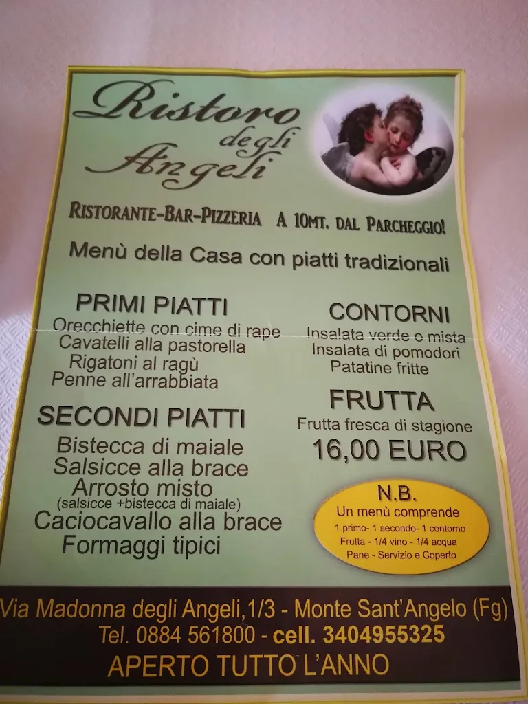 Menu_Ristoro degli Angeli_Monte Sant'Angelo_image_1