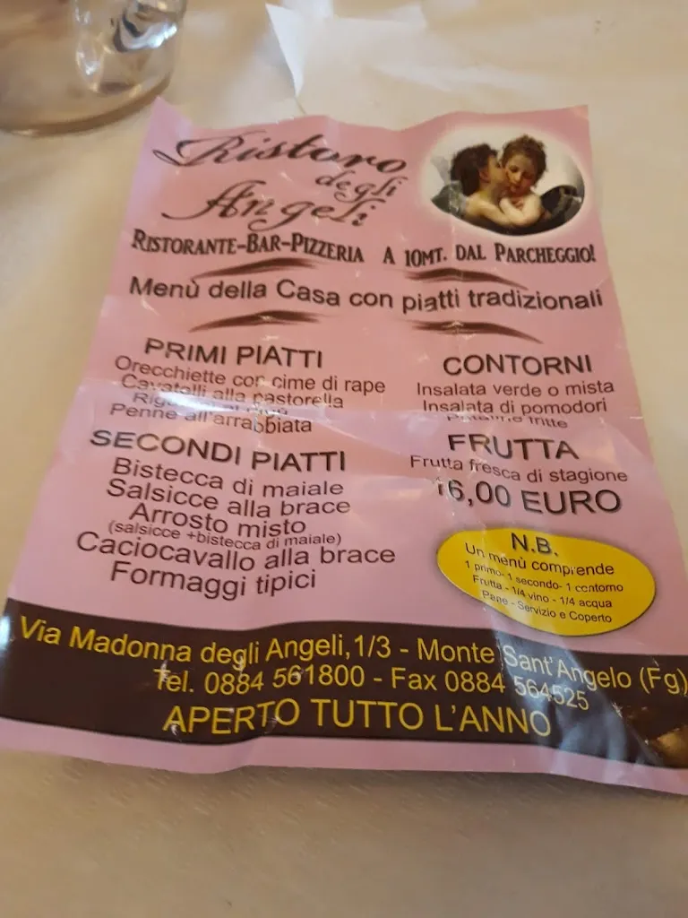Menu_Ristoro degli Angeli_Monte Sant'Angelo_image_2