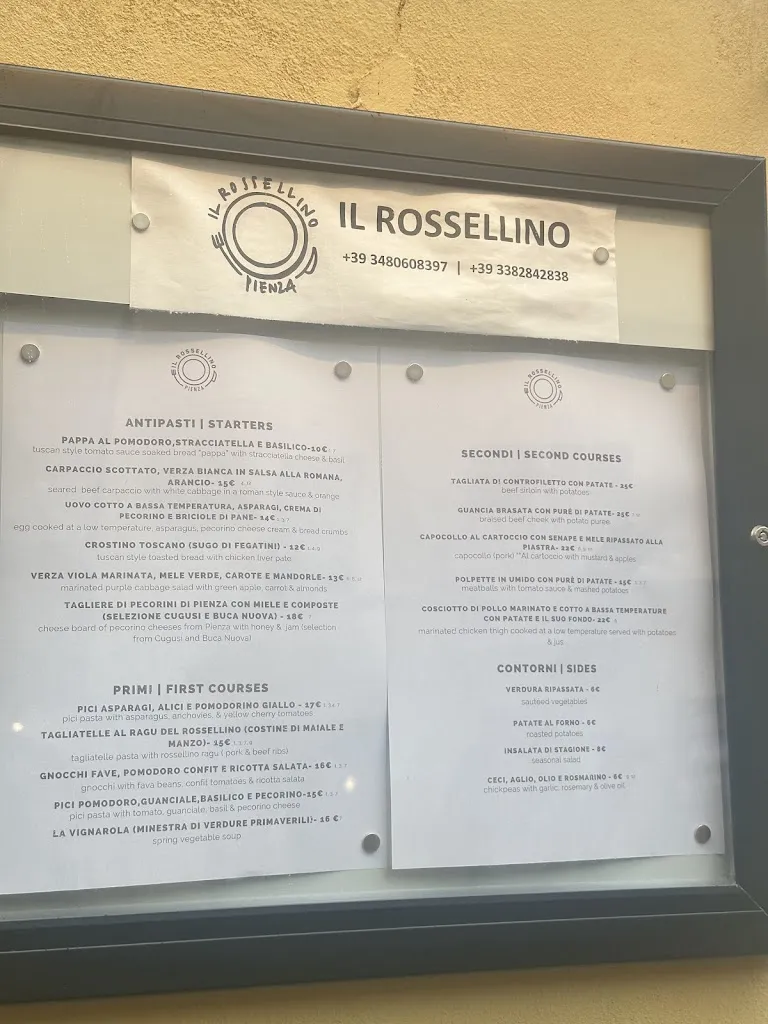 Menu_Ristorante Il Rossellino_Pienza_image_1