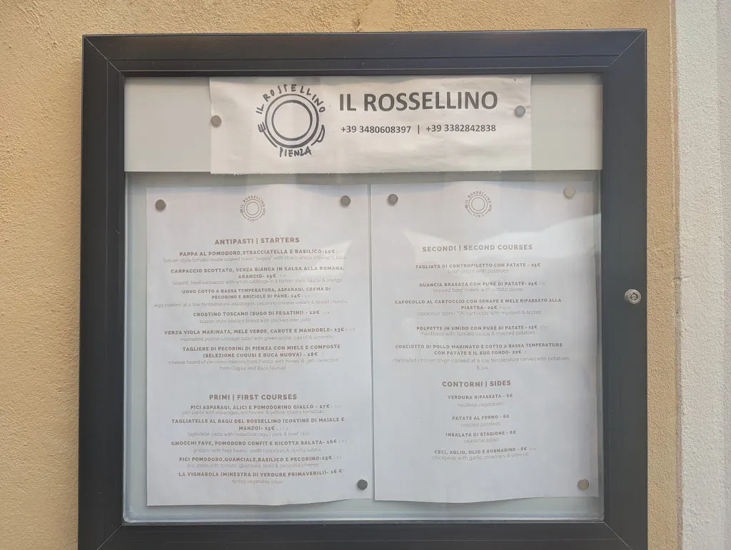 Menu_Ristorante Il Rossellino_Pienza_image_2