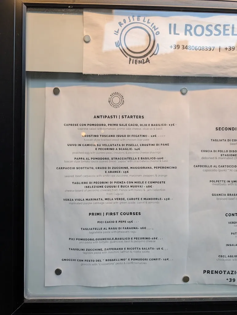 Menu_Ristorante Il Rossellino_Pienza_image_3