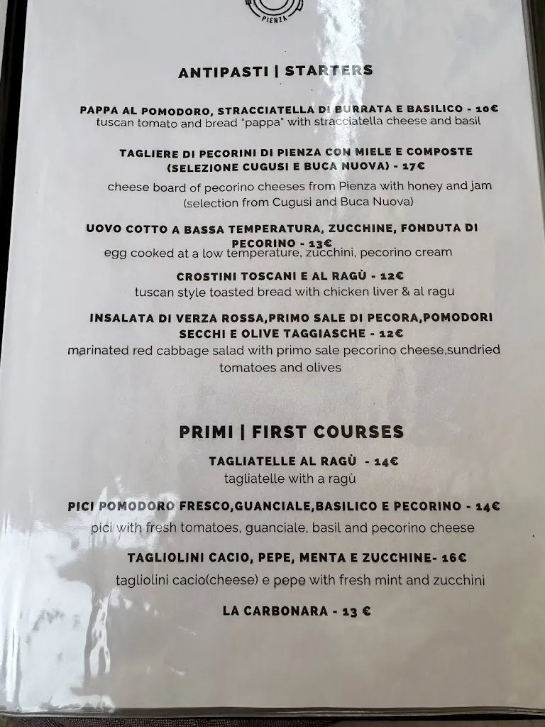 Menu_Ristorante Il Rossellino_Pienza_image_4