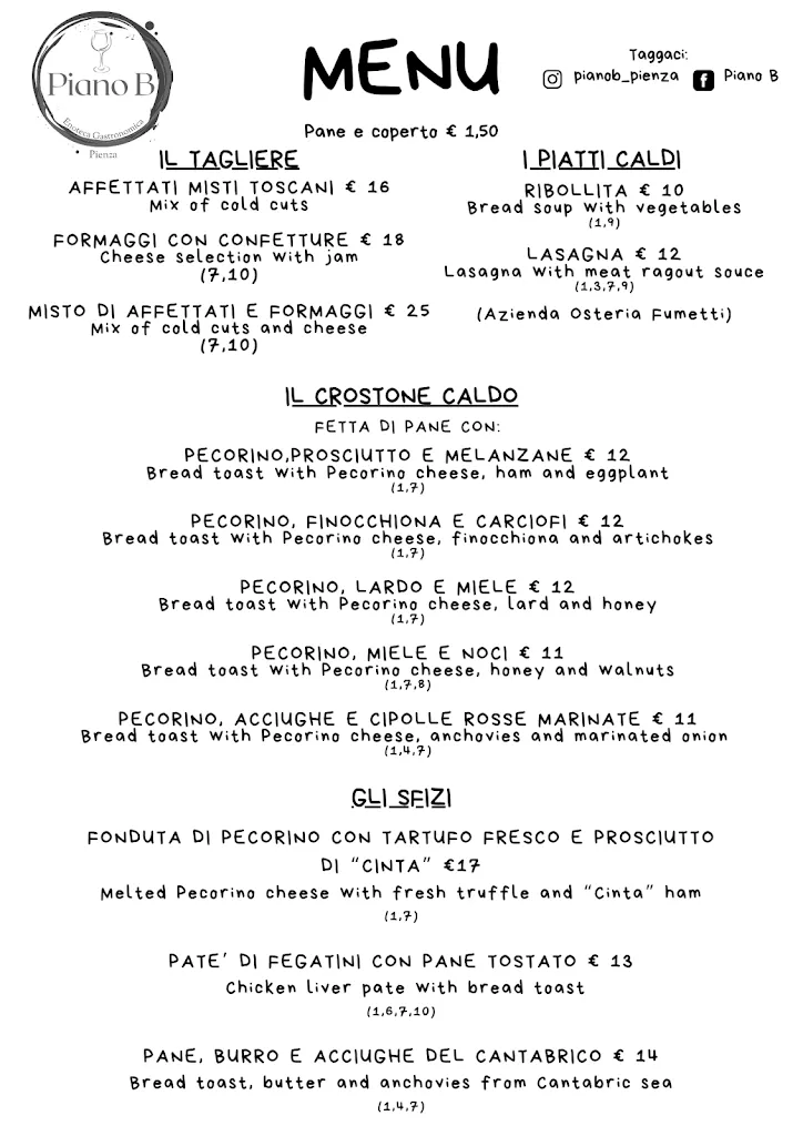 Menu_Piano B_Pienza_image_1