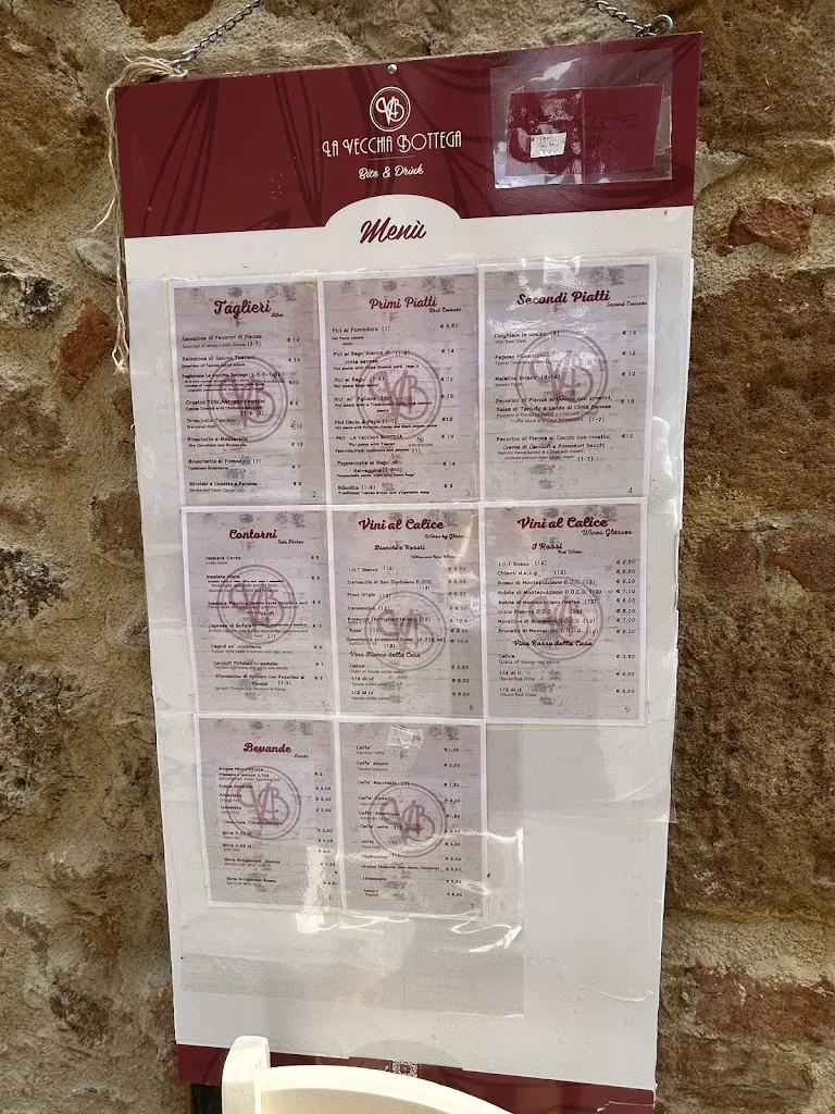 Menu_La Vecchia Bottega BITE E DRINK_Pienza_immagine_2