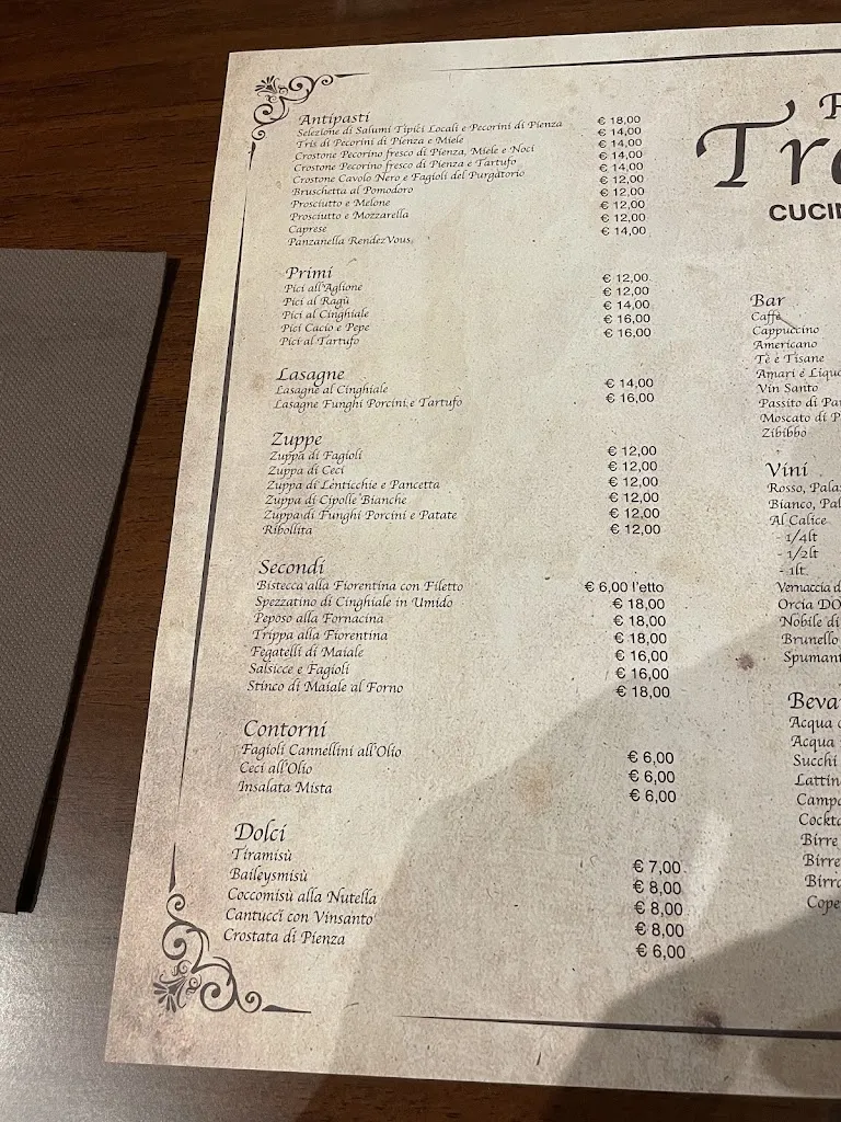 Menu_Trattoria Rendez Vous_Pienza_image_2