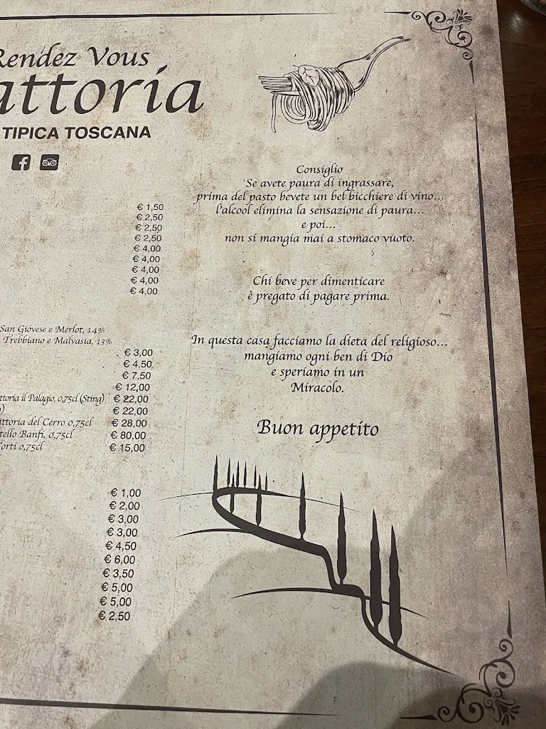 Menu_Trattoria Rendez Vous_Pienza_image_3
