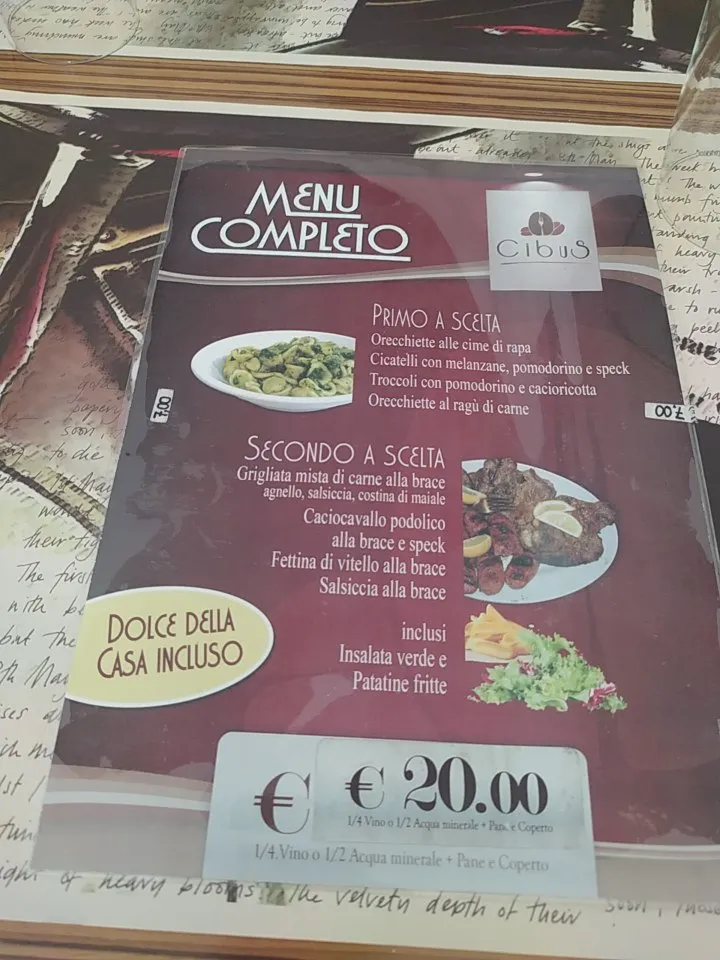 Menu_Bar Ristorante CibuS_Monte Sant'Angelo_image_4