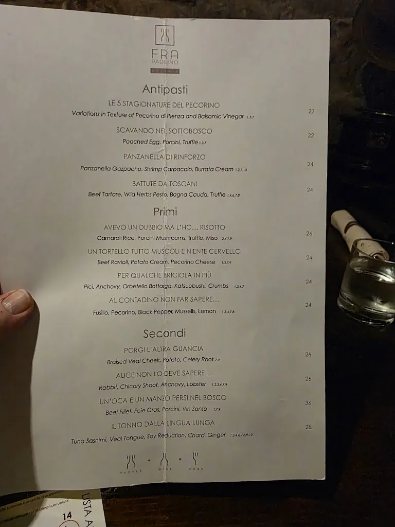 Menu_Osteria Fra Paolino_Pienza_immagine_3
