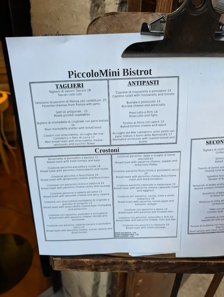 Menu_Piccolo Mini Bistrot_Pienza_image_2