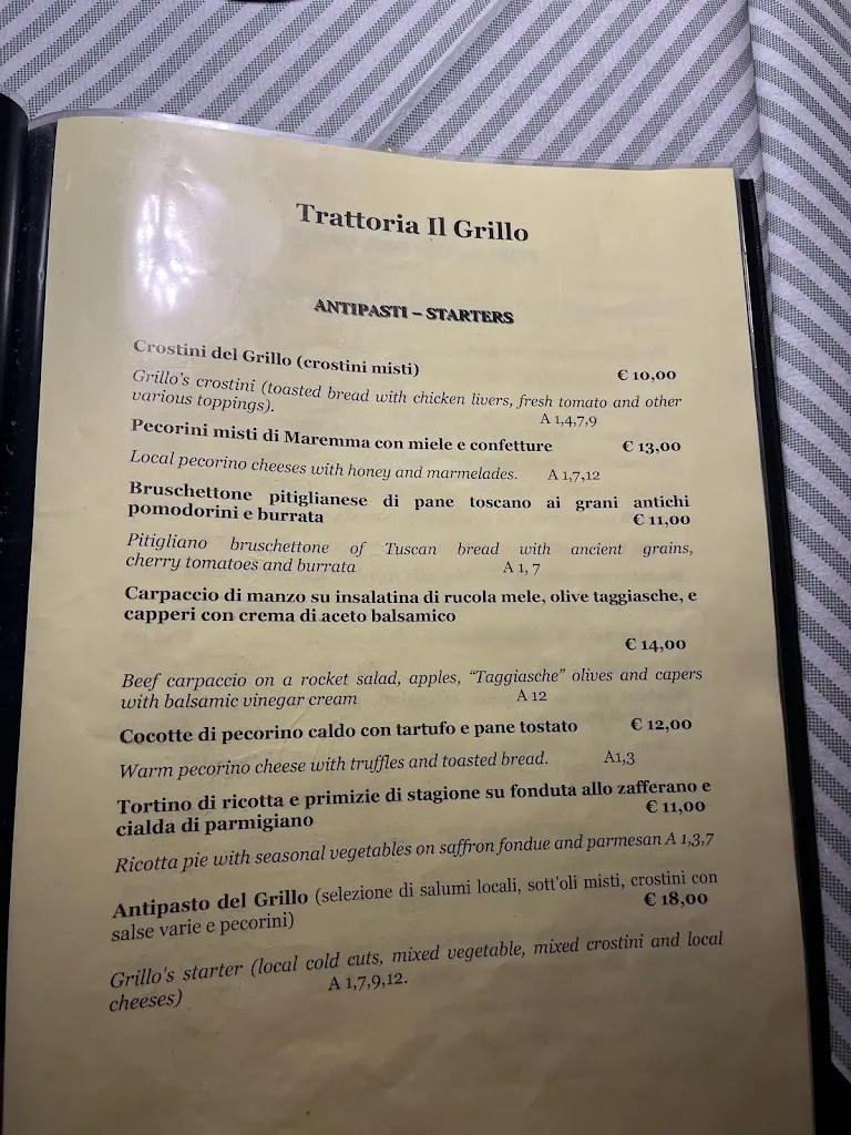 Menu_Trattoria Il Grillo_Pitigliano_image_1
