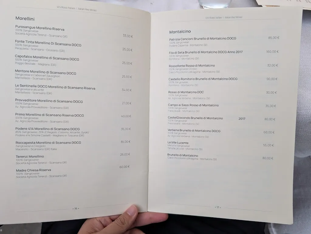 Menu_La Rocca Restaurant_Pitigliano_image_1