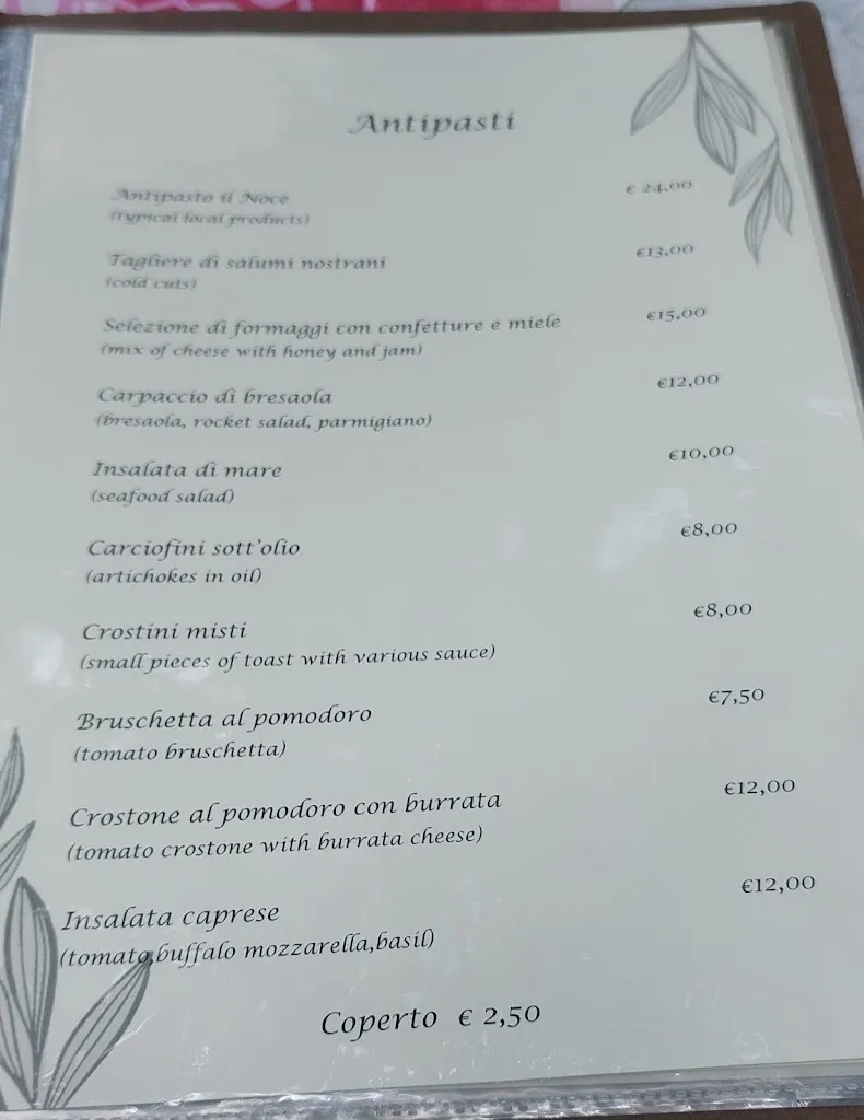 Menu_Il NOCE Trattoria pizzeria_Pitigliano_image_1