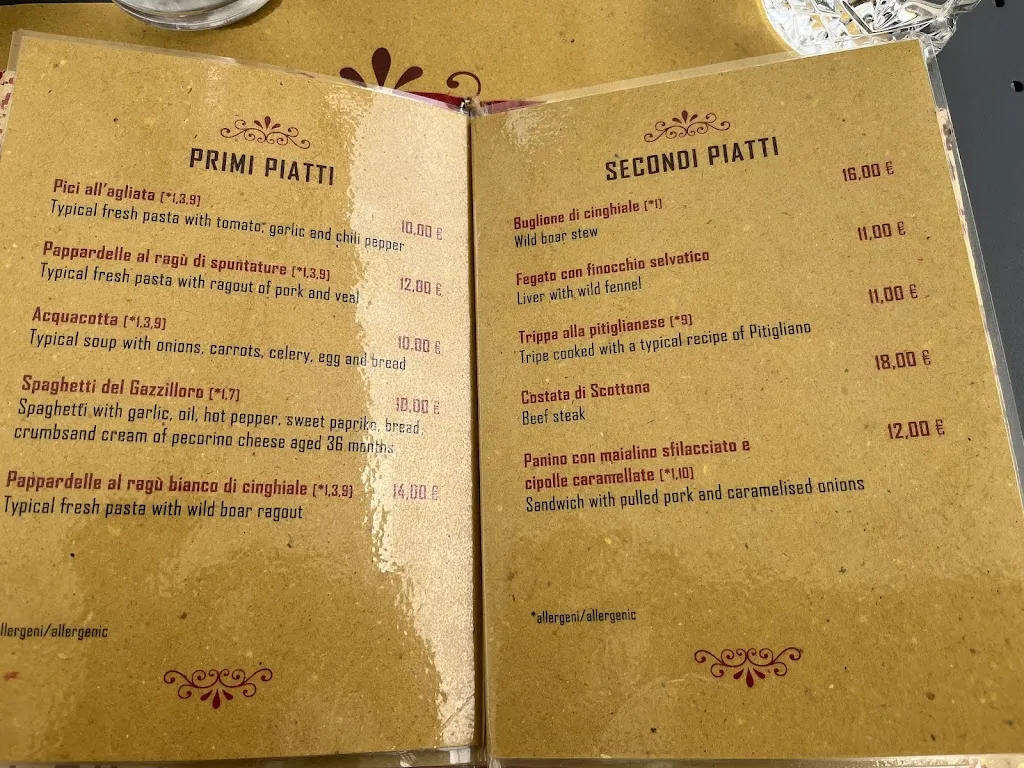 Menu_Osteria I’Gazzilloro_Pitigliano_imagen_2