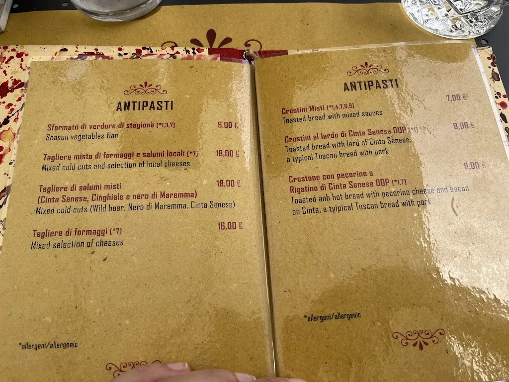 Menu_Osteria I’Gazzilloro_Pitigliano_imagen_3