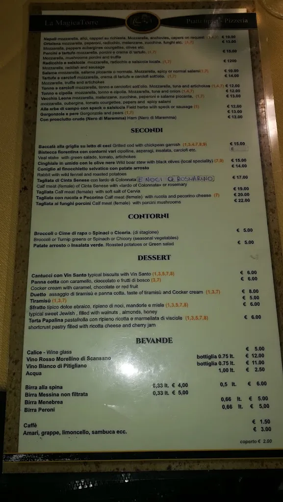 Menu_B&B La Magica Torre_Pitigliano_image_2