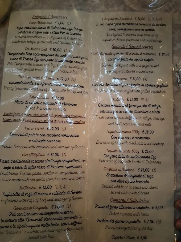 Menu_eehgià Bistrò_Pitigliano_image_4