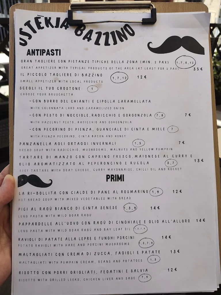 Menu_Antica Osteria Di Bazzino_Poggibonsi_image_1
