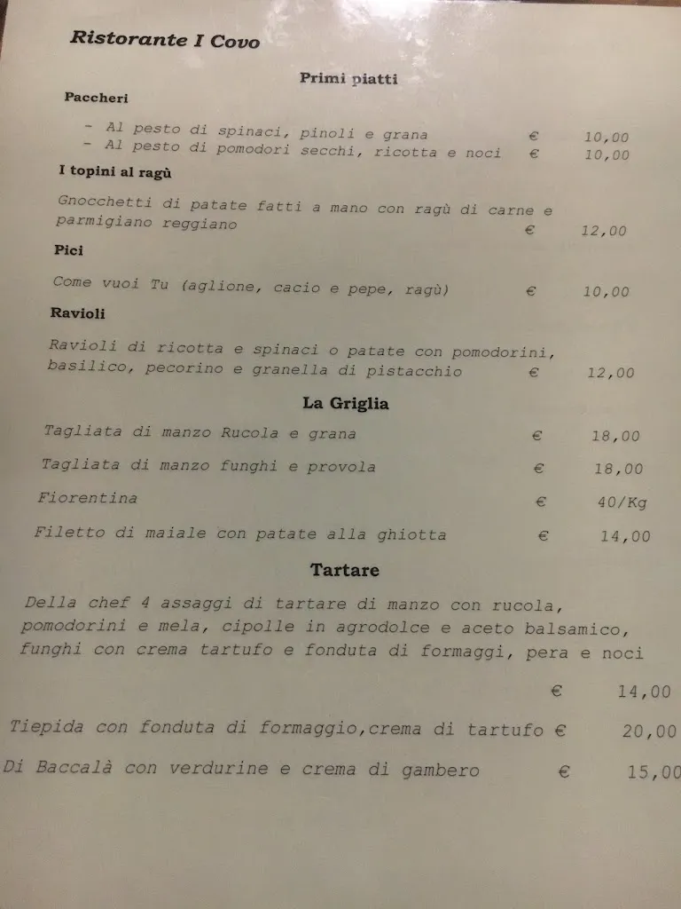 Menu_Il Covo_Poggibonsi_imagen_2