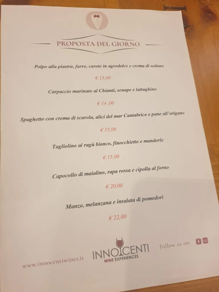 Menu_Innocenti Wines - Ristorante enoteca Poggibonsi_Poggibonsi_image_1