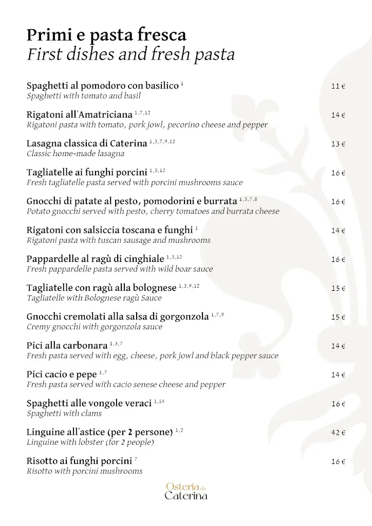 Menu_Osteria da Caterina_Pontassieve_immagine_1