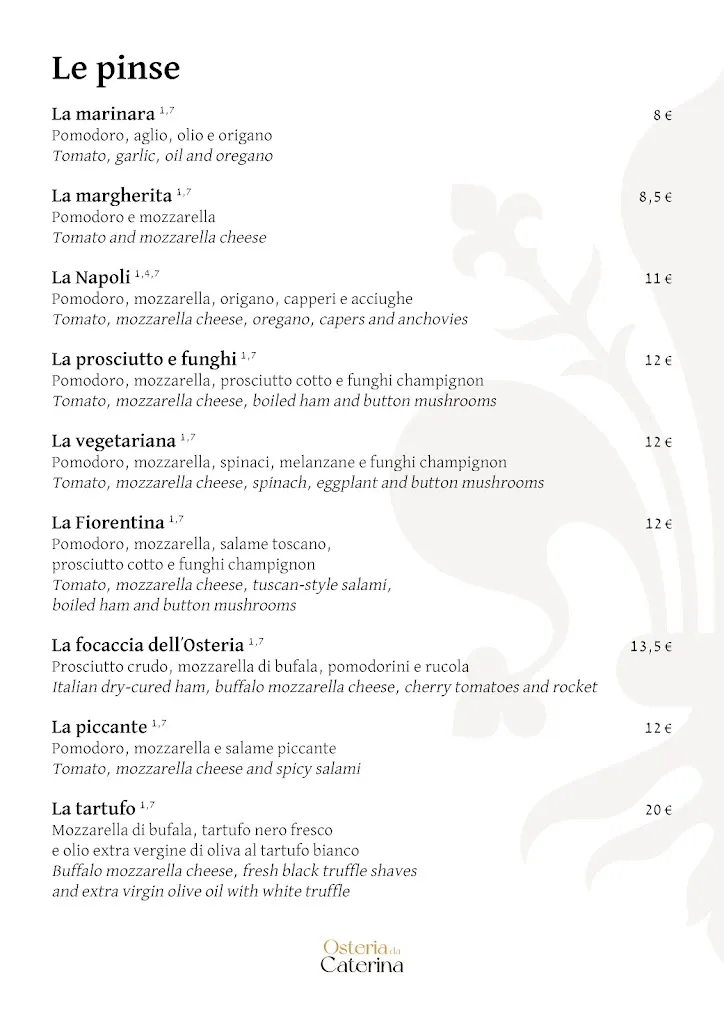 Menu_Osteria da Caterina_Pontassieve_immagine_2