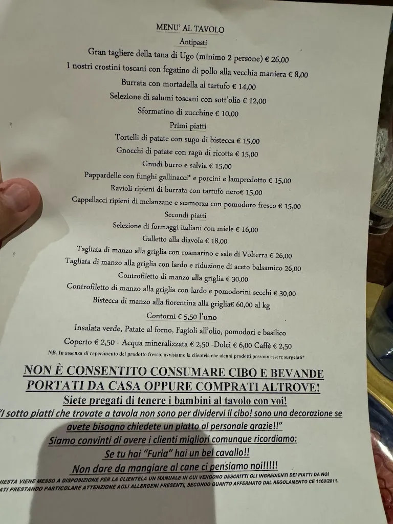 Menu_La Tana di Ugo_Pontassieve_image_2