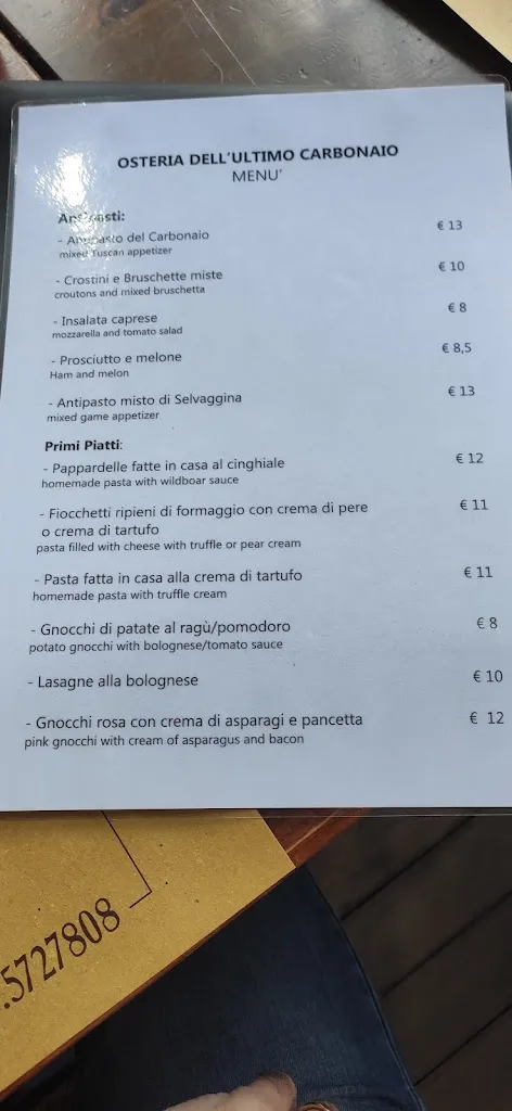 Menu_Osteria dell'Ultimo Carbonaio_Pomarance_image_4
