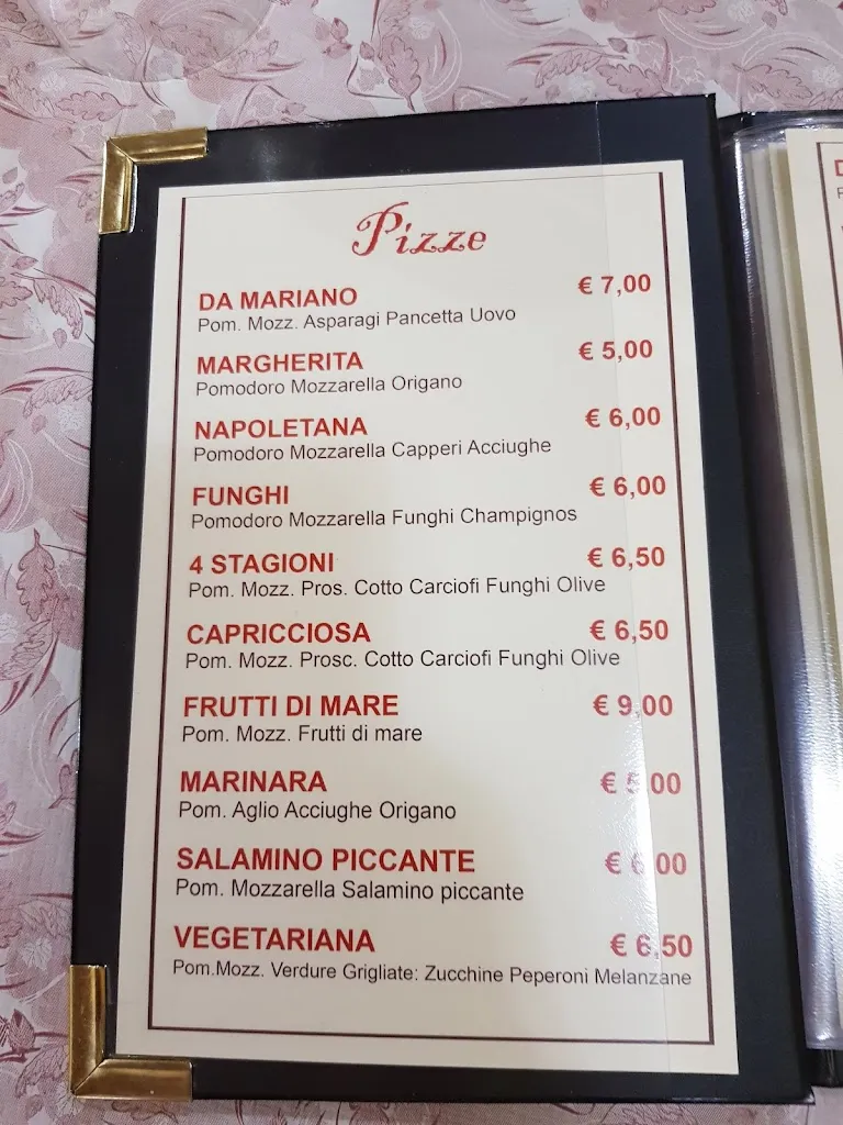 Menu_Pizzeria Ristorante Da Mariano_Porcari_image_4