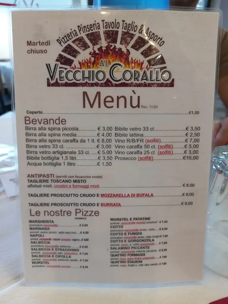 Menu_🪸Al Vecchio Corallo Pizzeria Pinseria 🪸_Porcari_immagine_3
