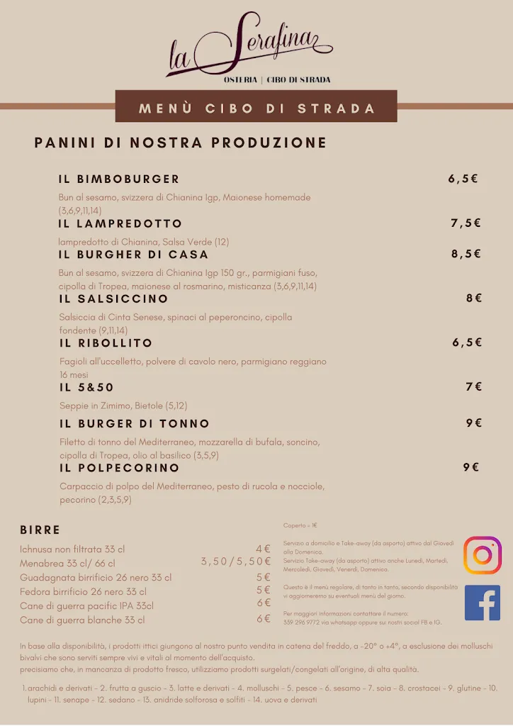Menu_La Serafina_Pontedera_image_1