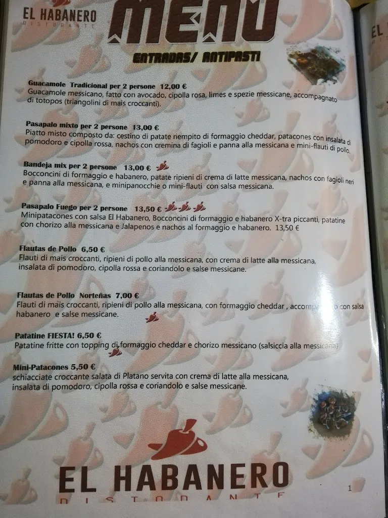 Menu_El Habanero_Pontedera_immagine_3