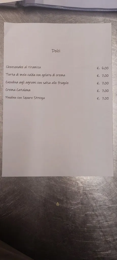 Menu_Ristorante Aeroscalo 