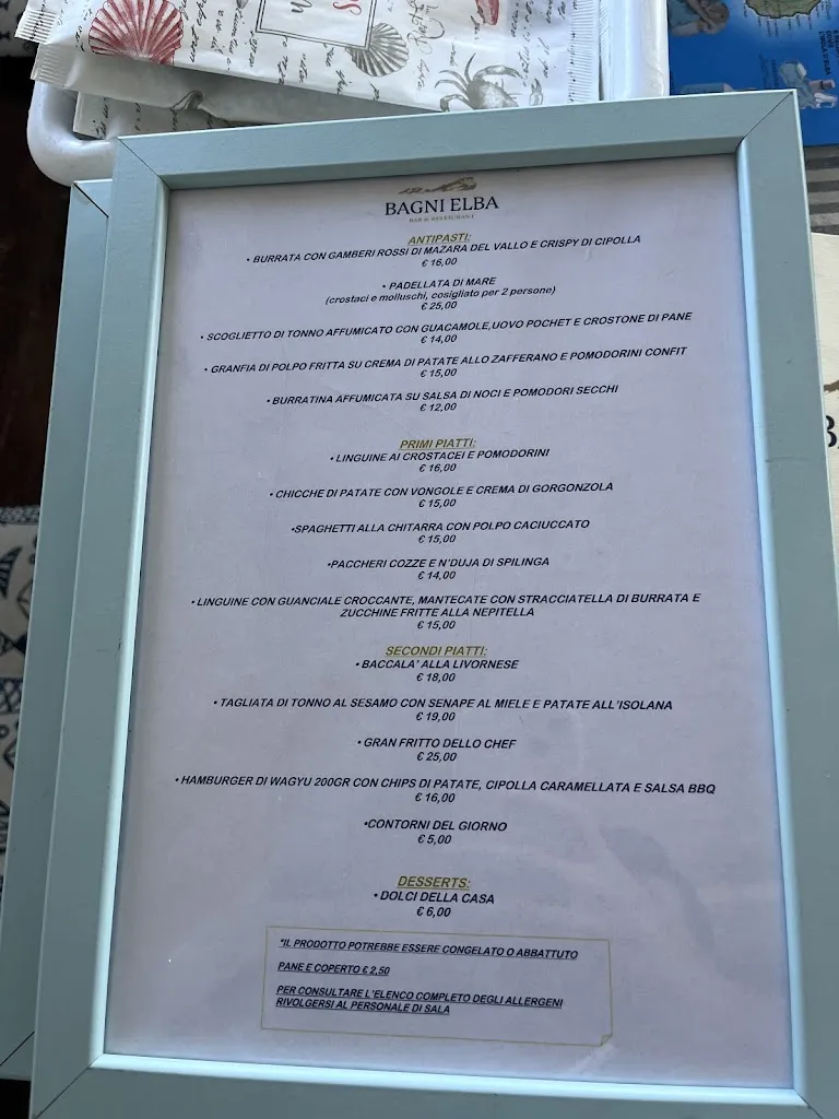 Menu_Bagni Elba Bar & Restaurant_Portoferraio_image_2