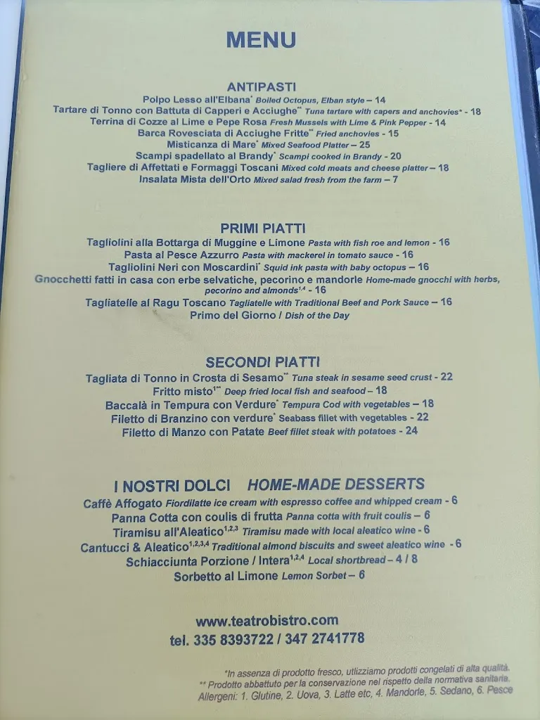 Menu_Teatro Bistro & Wine Bar_Portoferraio_image_1