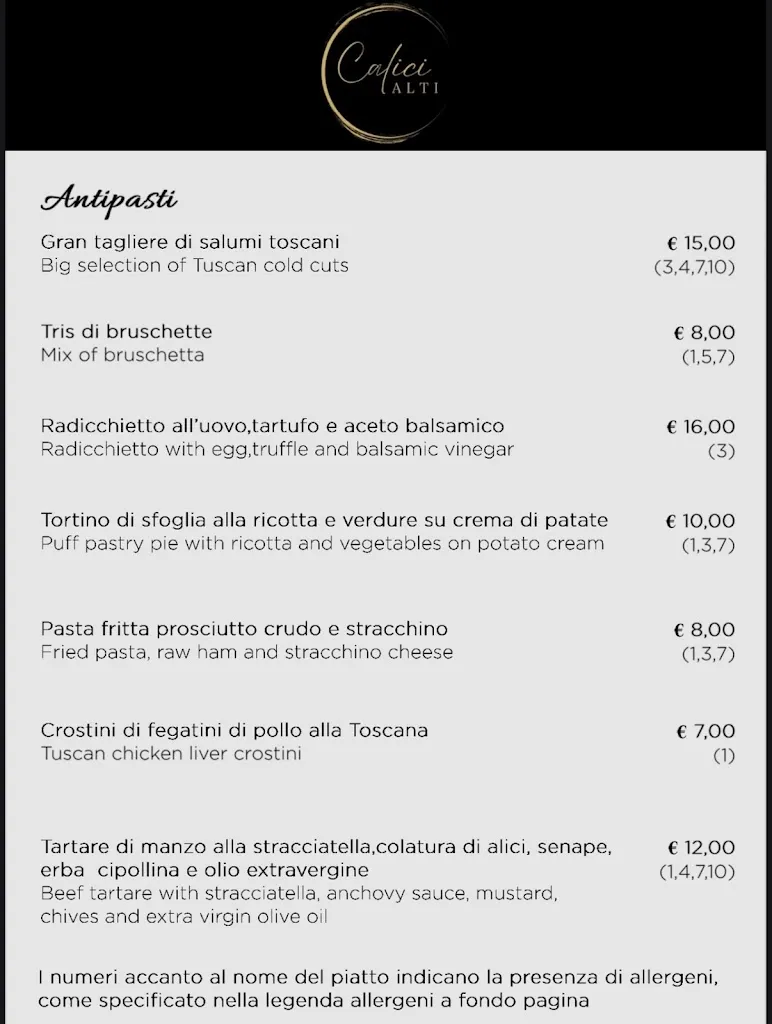 Menu_Ristorante Calici Alti_Provincia di Lucca_image_1