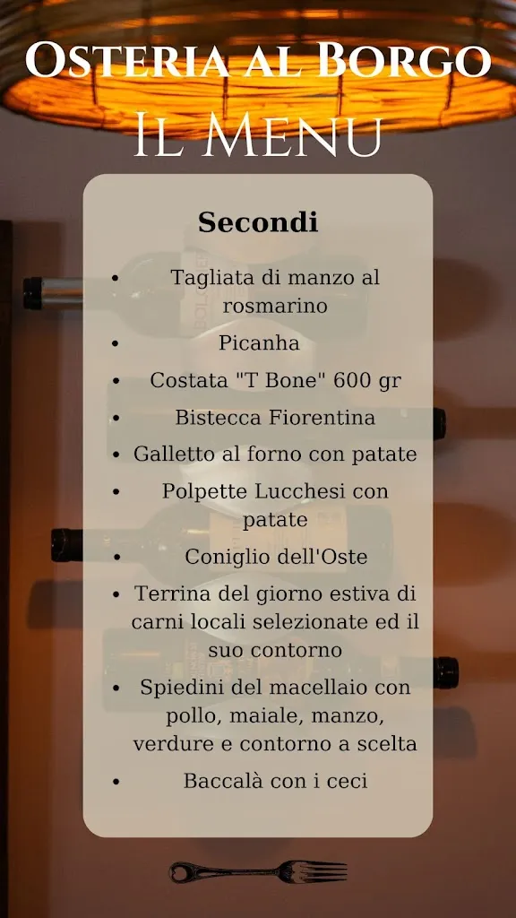Menü_Osteria al Borgo_Provincia di Lucca_Bild_1