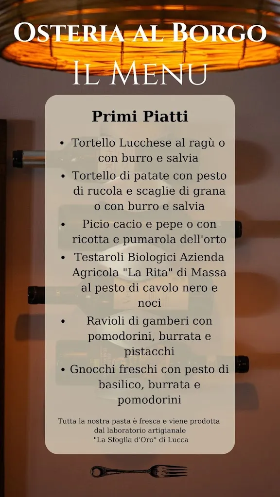 Menü_Osteria al Borgo_Provincia di Lucca_Bild_4