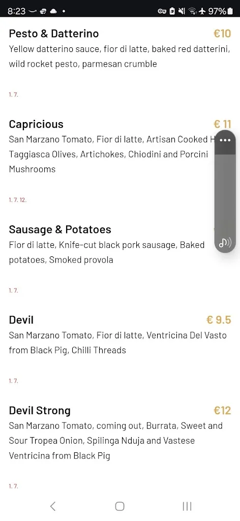 Menu_Abate - Pizzeria Gastronomica_Castel di Sangro_image_4