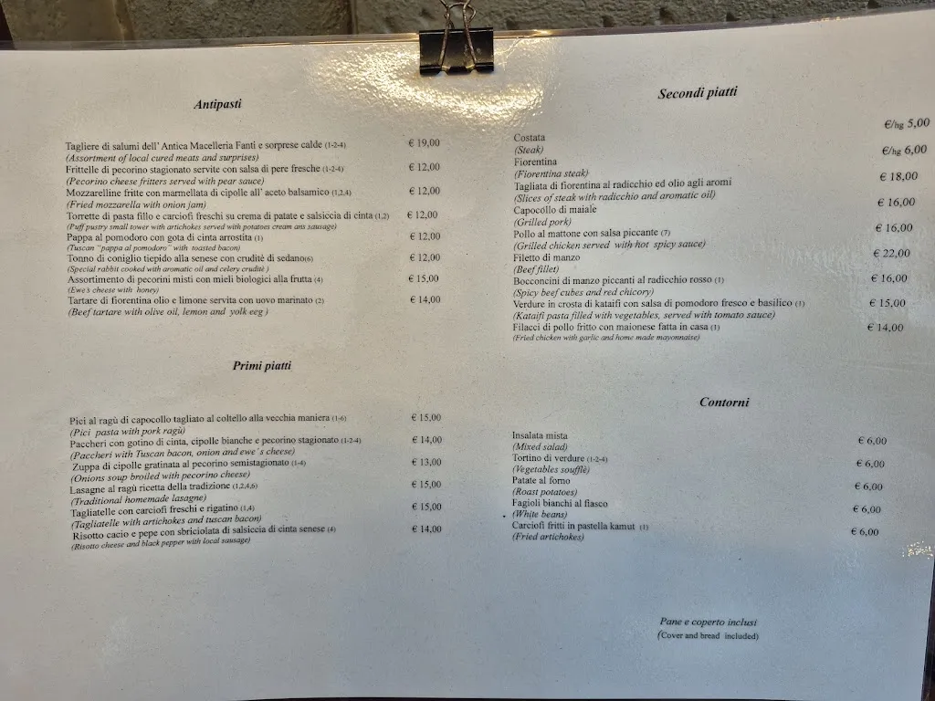 Menu_Osteria La Sosta di Violante - La corte di San Giorgio_Provincia di Siena_image_1