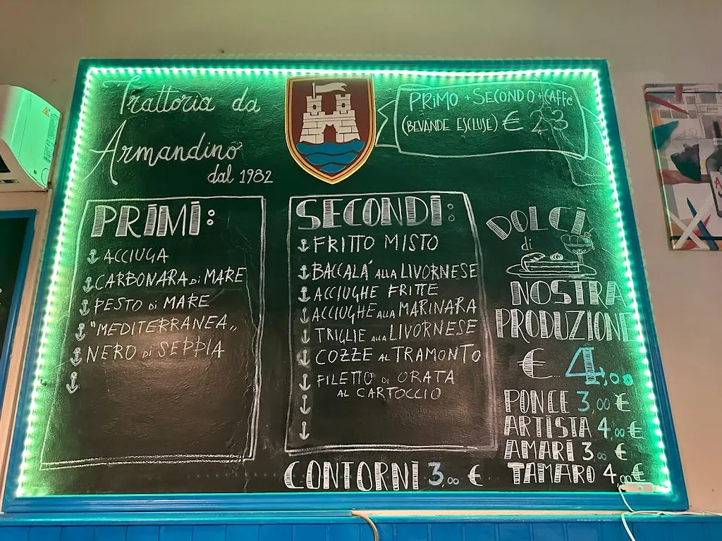 Menu_Trattoria Armandino - Specialitá di pesce_Provincia di Livorno_image_2