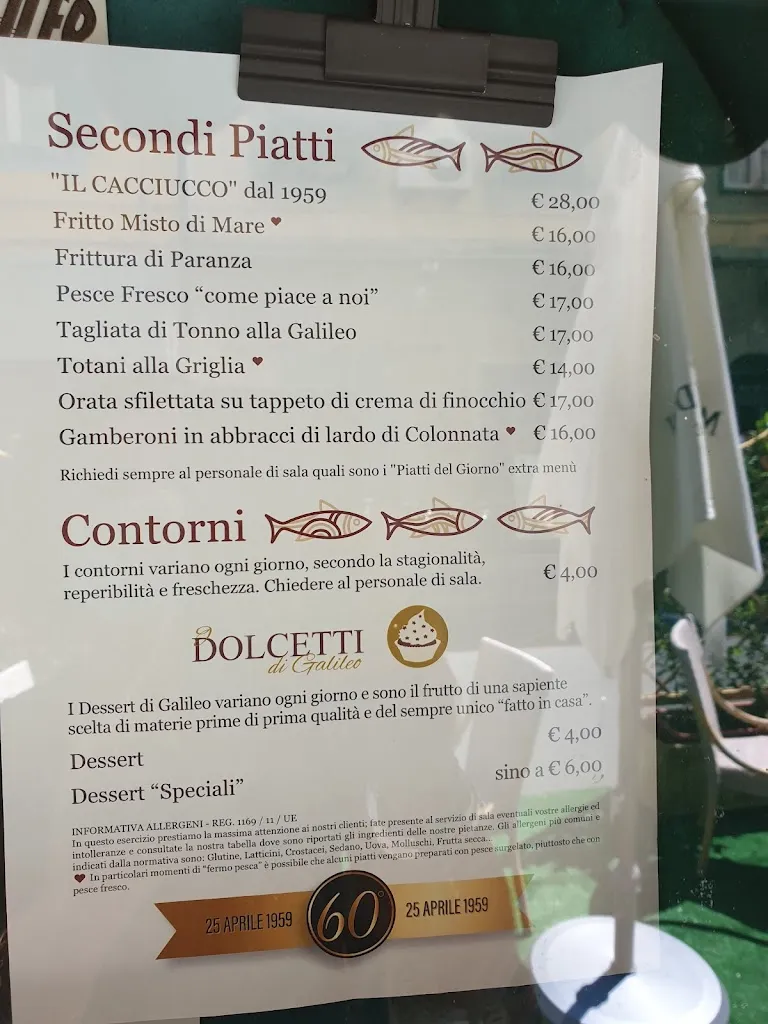 Menu_Trattoria Da Galileo_Provincia di Livorno_immagine_1