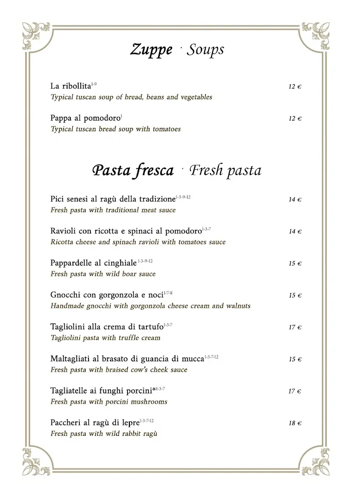 Menu_Trattoria Giovanni_Province of Florence_immagine_1